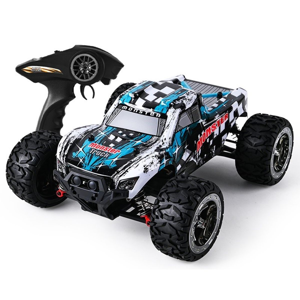 Guokai Monstertruck 1:16 Brushless 4WD Fjernstyret 2.4Ghz 45km/t Turkis