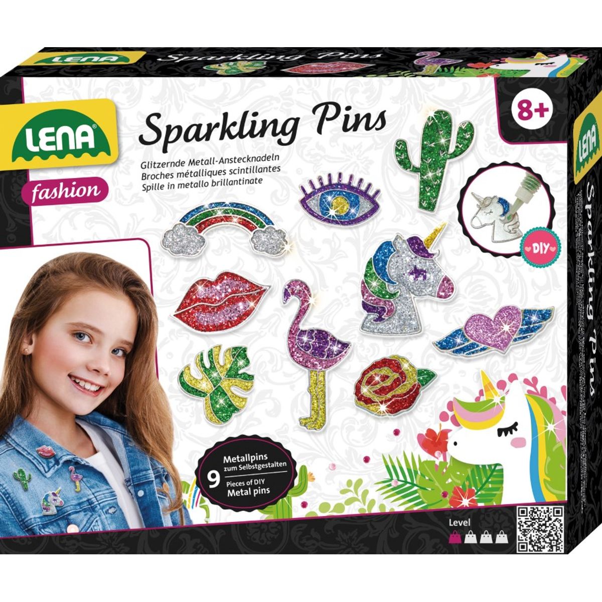 Lena Metal Sparkling Pins til børn