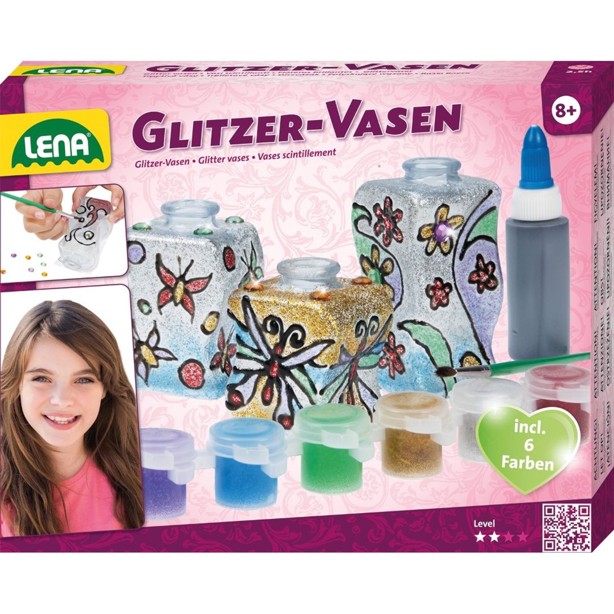 Lena Glitter Vaser til børn