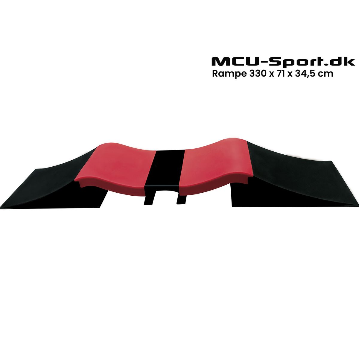 MCU-Sport Skate Double Wave Rampe sæt 330 x 71 x 34,5 cm