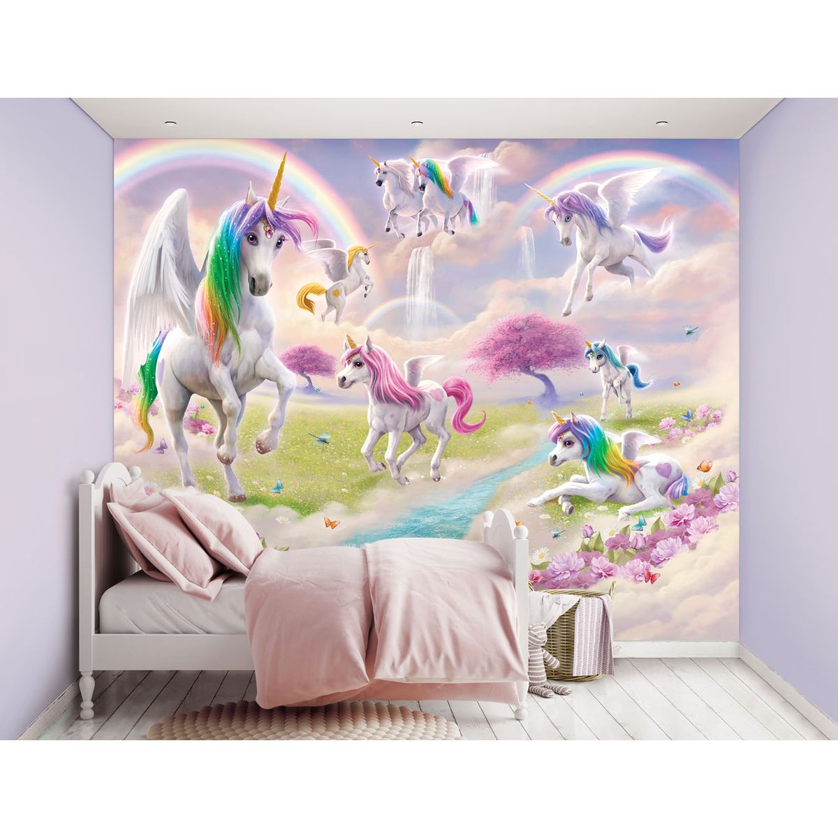 Magiske Enhjørninger / Magical Unicorns tapet 243 x 305 cm