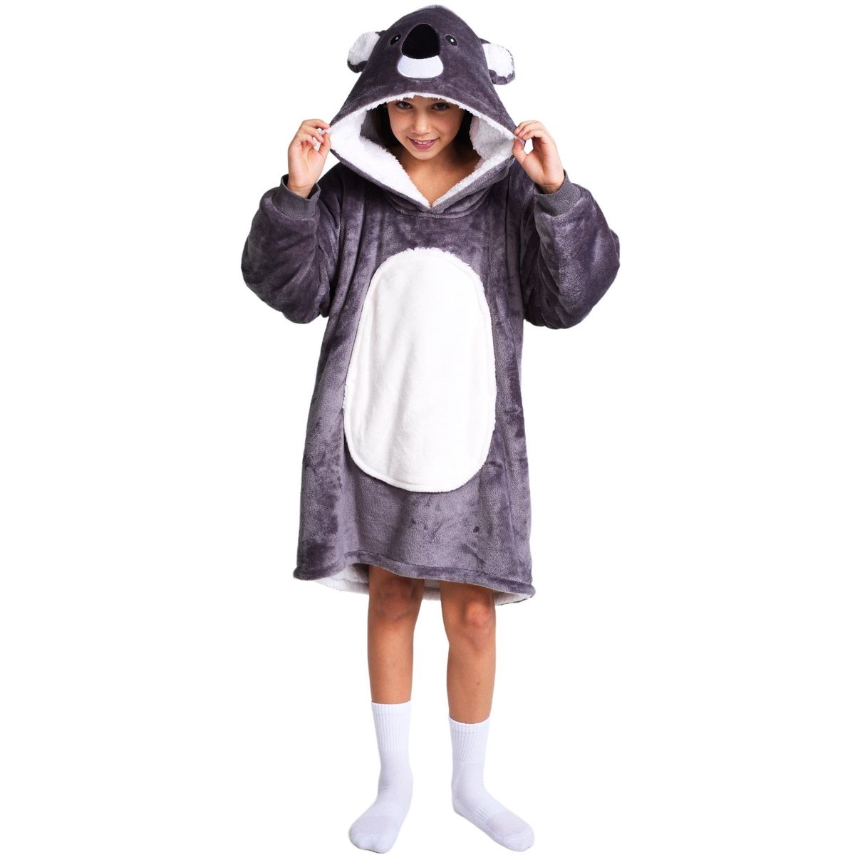 Noxxiez Cuddle Hoodiez - Koala, Medium (7-14 år)