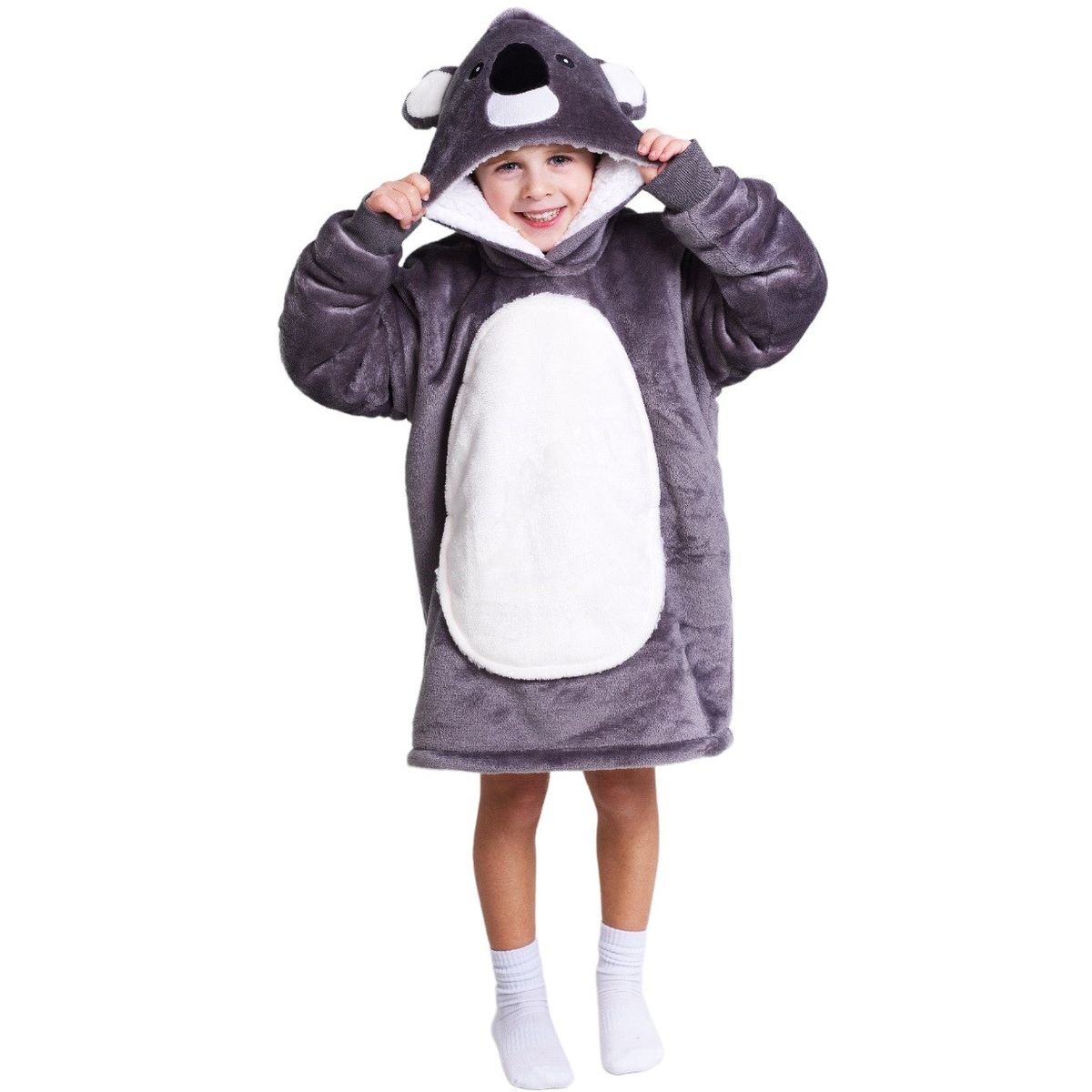 Noxxiez Cuddle Hoodiez - Koala, Small (3-6 år)