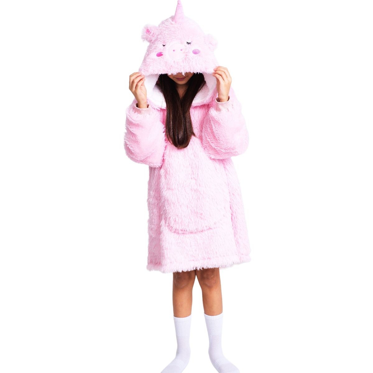 Noxxiez Cuddle Hoodiez - Unicorn, Medium (7-14 år)