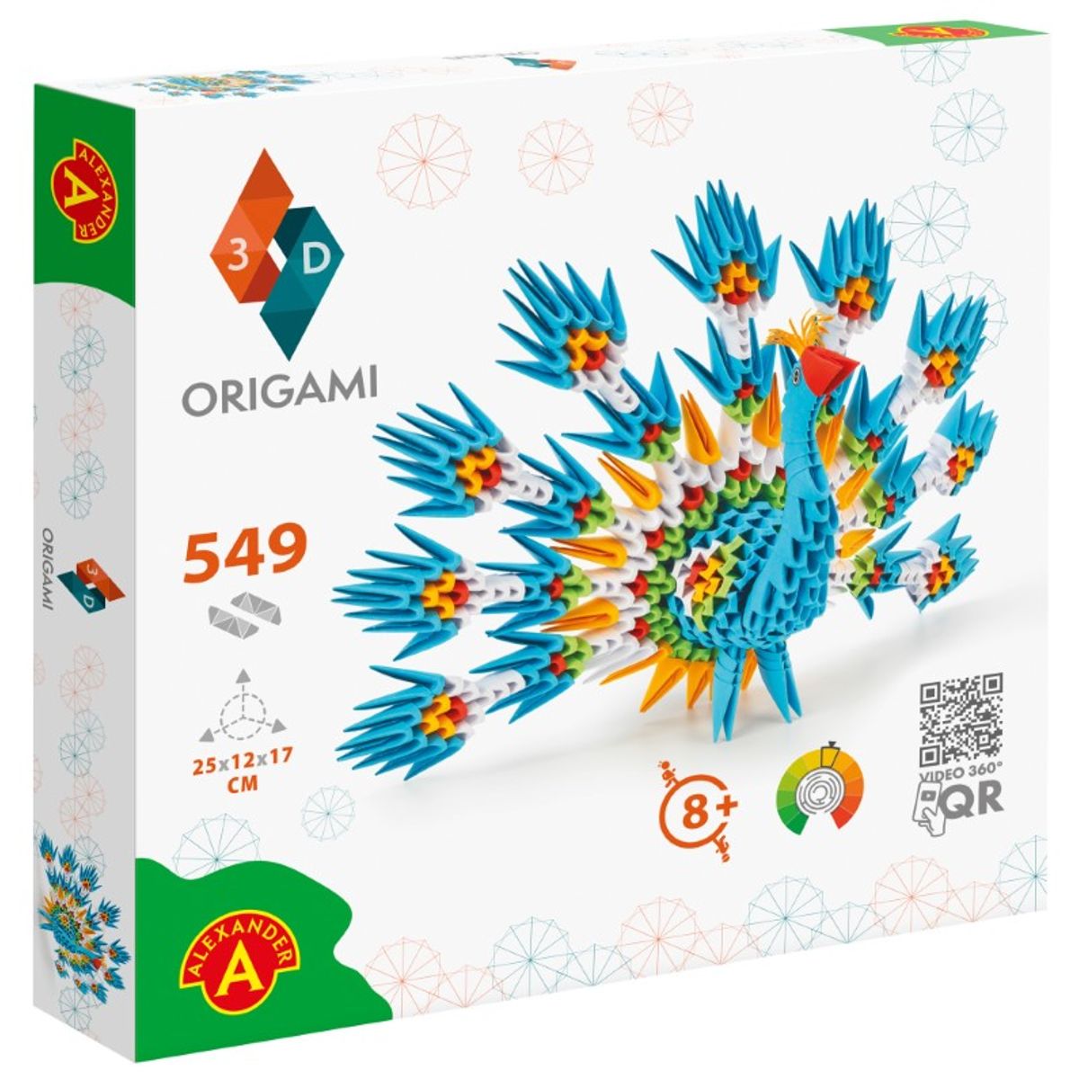 Origami 3D - Påfugl