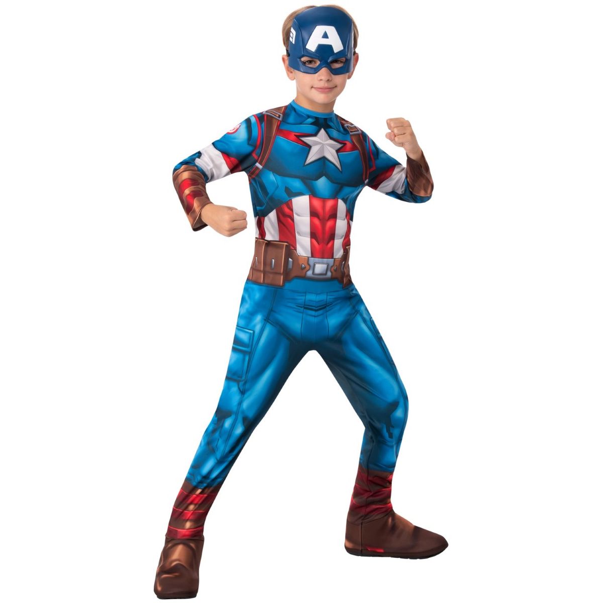 Captain America Classic Avengers børnekostume STR. L