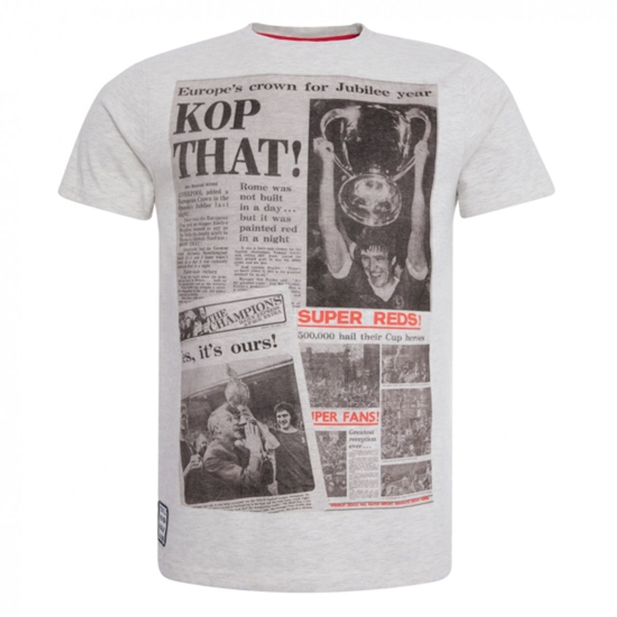 Liverpool Mens Ecru Marl Kop That Tee-XL