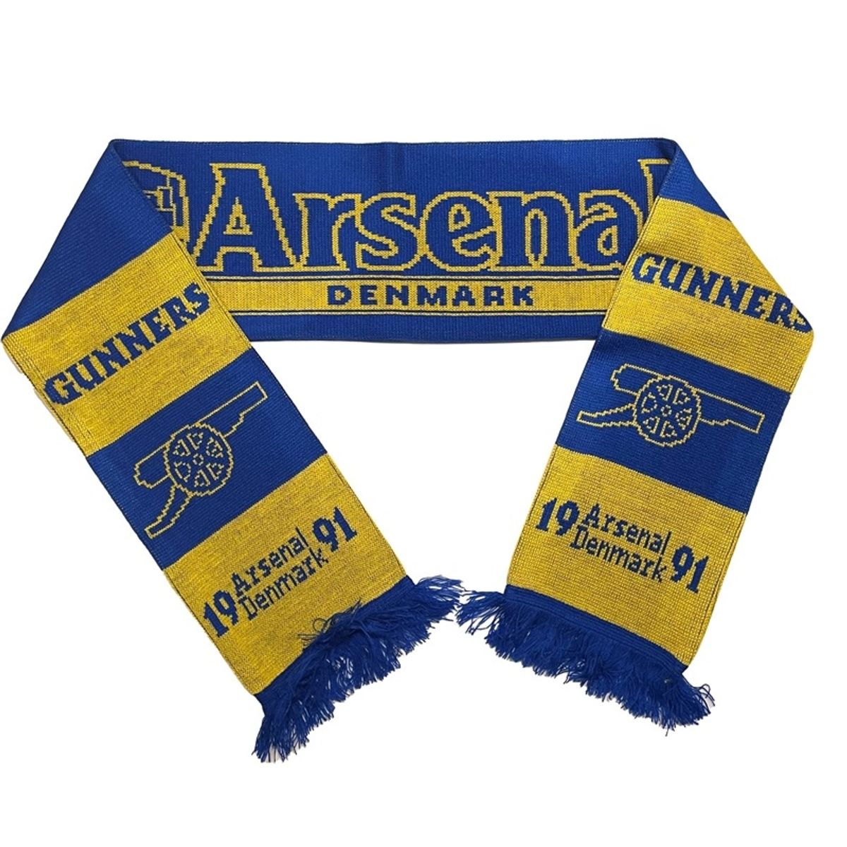 Arsenal Denmark Jacquard Knit Scarf Yellow-Blue-one-size