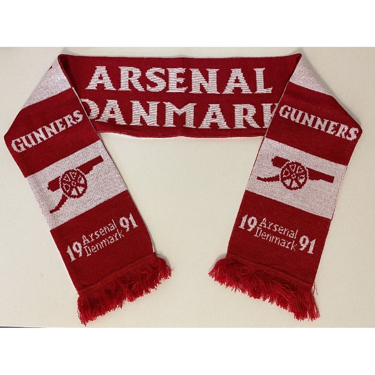 Arsenal Denmark Jacquard Knit Scarf Red-one-size