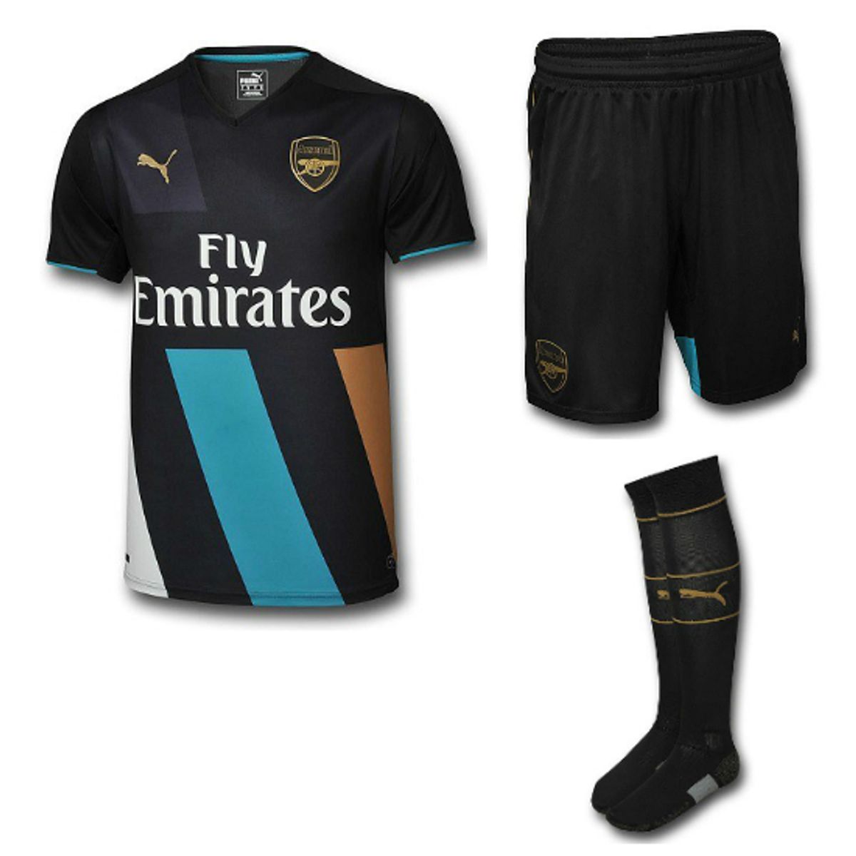 Arsenal third shorts 2015/16 - youth-140 | YM