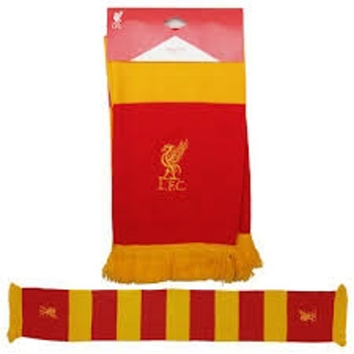 Liverpool Bar Scarf - Red, Gold-One-size