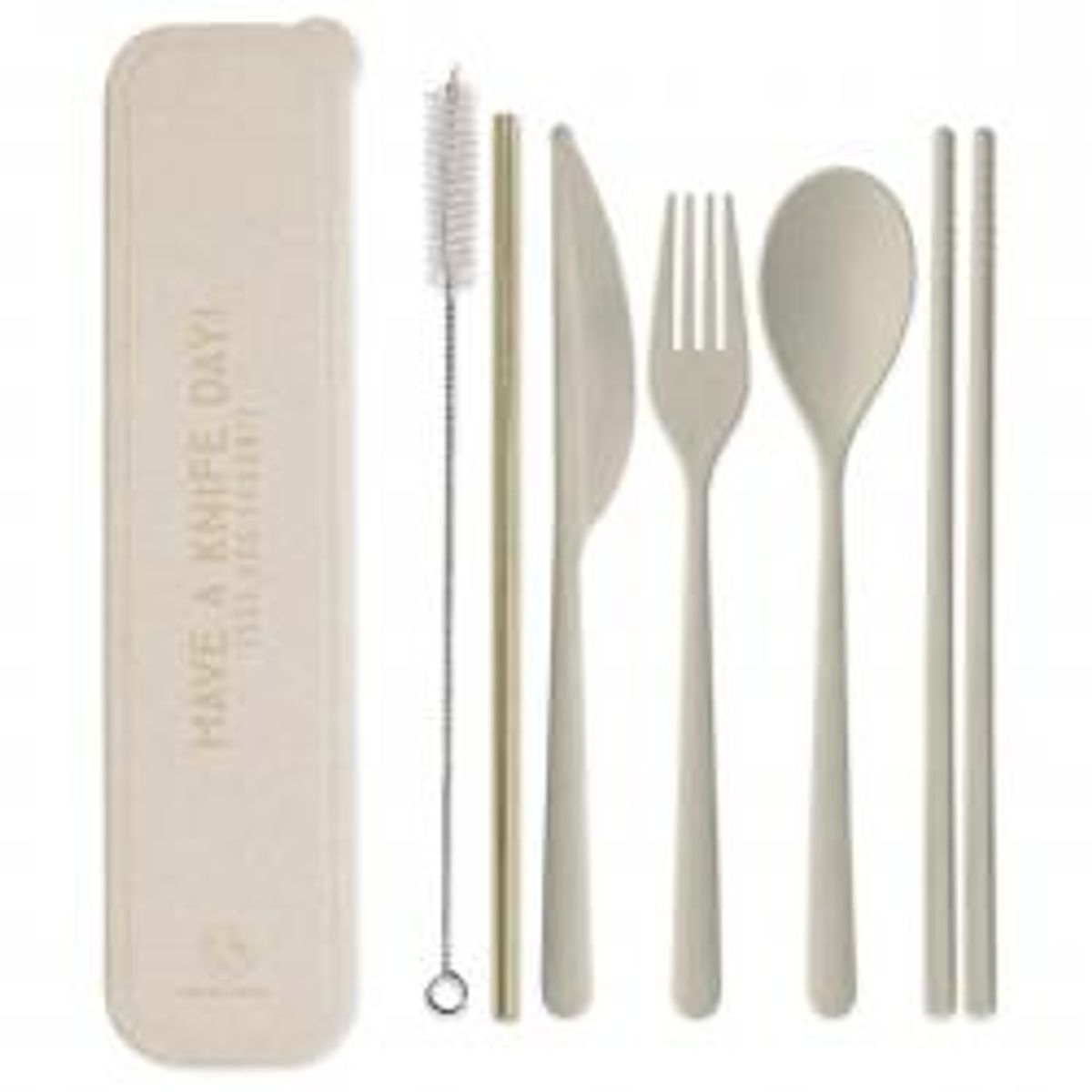 Designworks Ink Portable Flatware Set Natural - Bestik