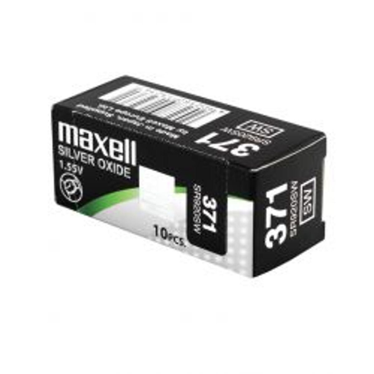 Maxell Silver-oxid, Sr920sw (371), 1,55v, 10-pack