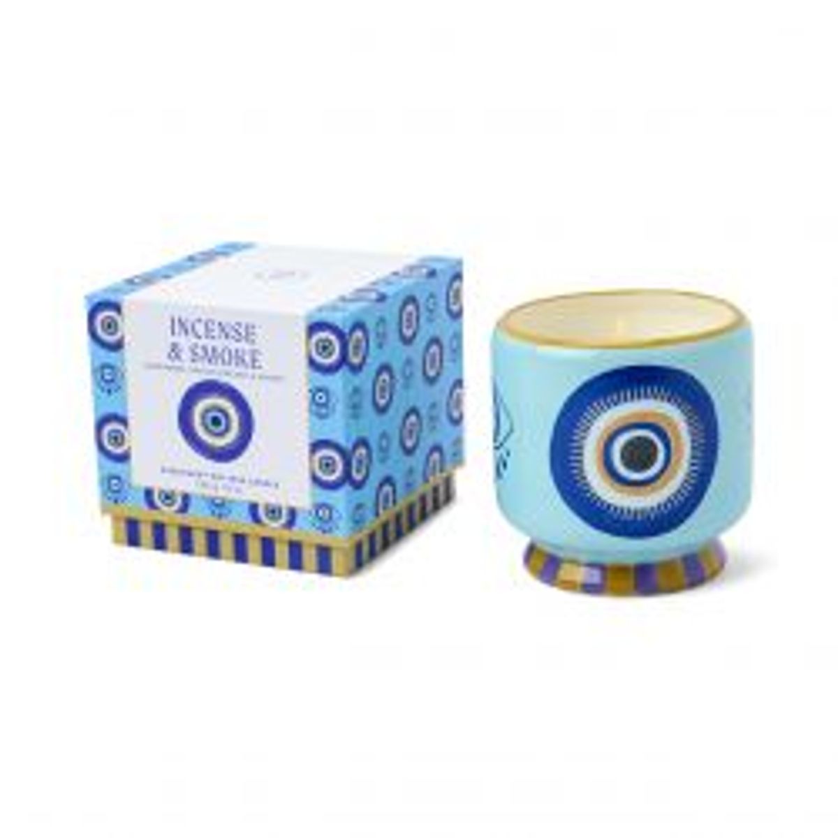 Paddywax Adopo Eye Ceramic Candle - Incense & Smoke - Duftlys