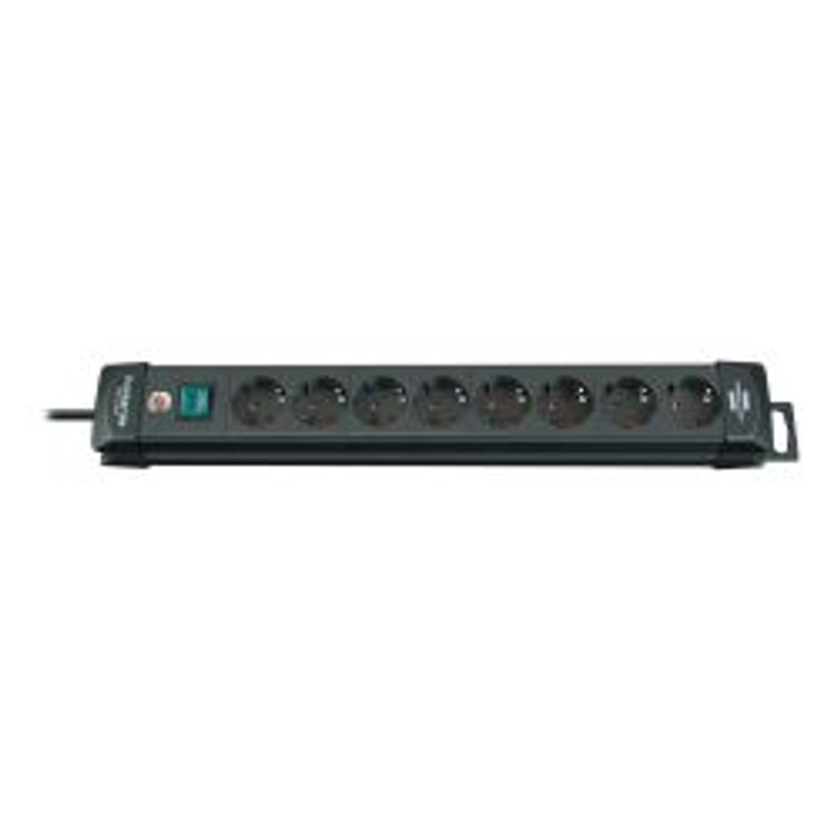 Brennenstuhl Power Strip, 8 Output Connectors, 3m Cable, Black