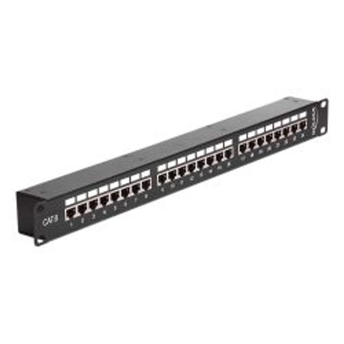 Delock 19? Coupler Patch Panel 24 Port Cat.6 Black