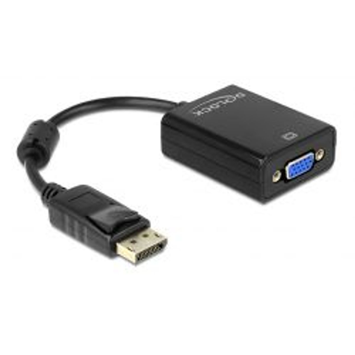 Delock Adapter Displayport 1.2 Male > Vga Female Black