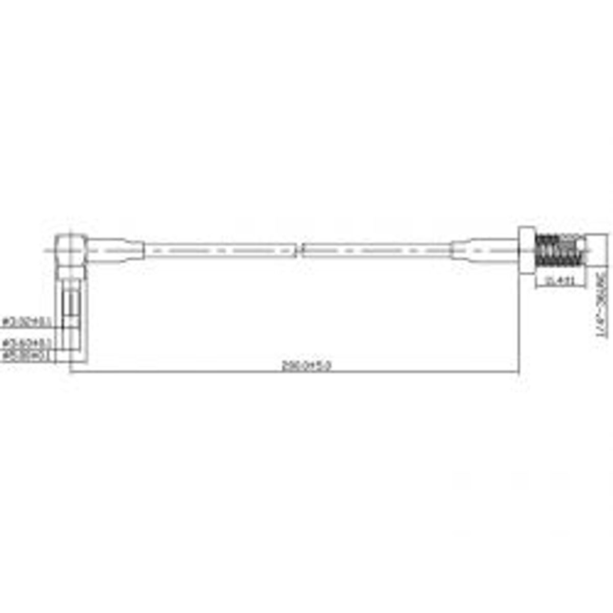 Delock Antenna Adapter Sma Jack Bulkhead > Crc-9 90 ° Plug 200 Mm