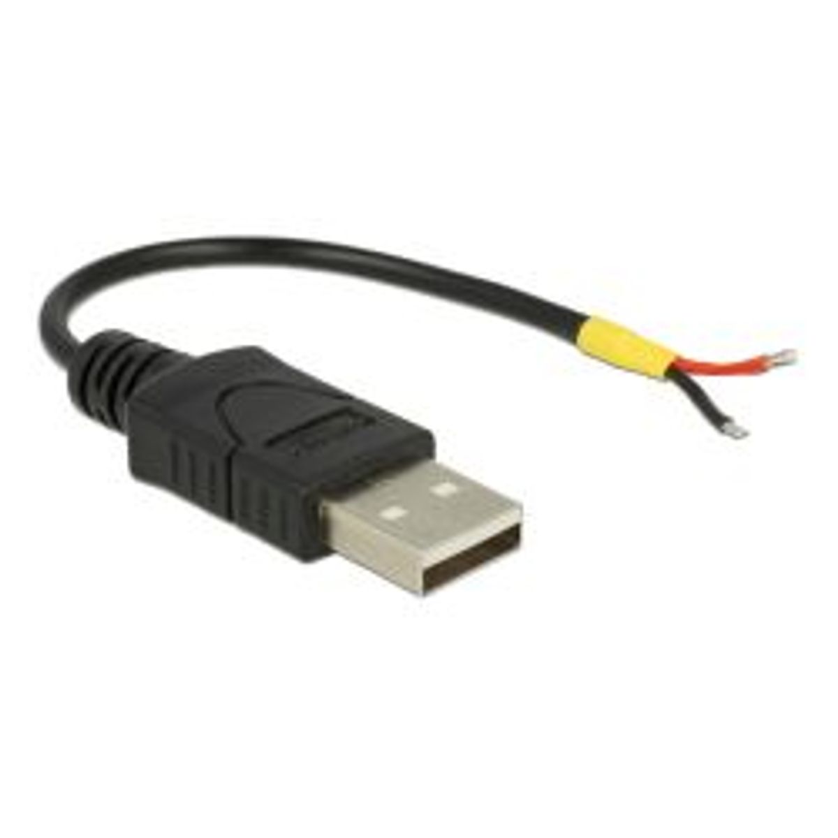 Delock Cable Usb 2.0 Type-a Male > 2 X Open Wires Power 10 Cm