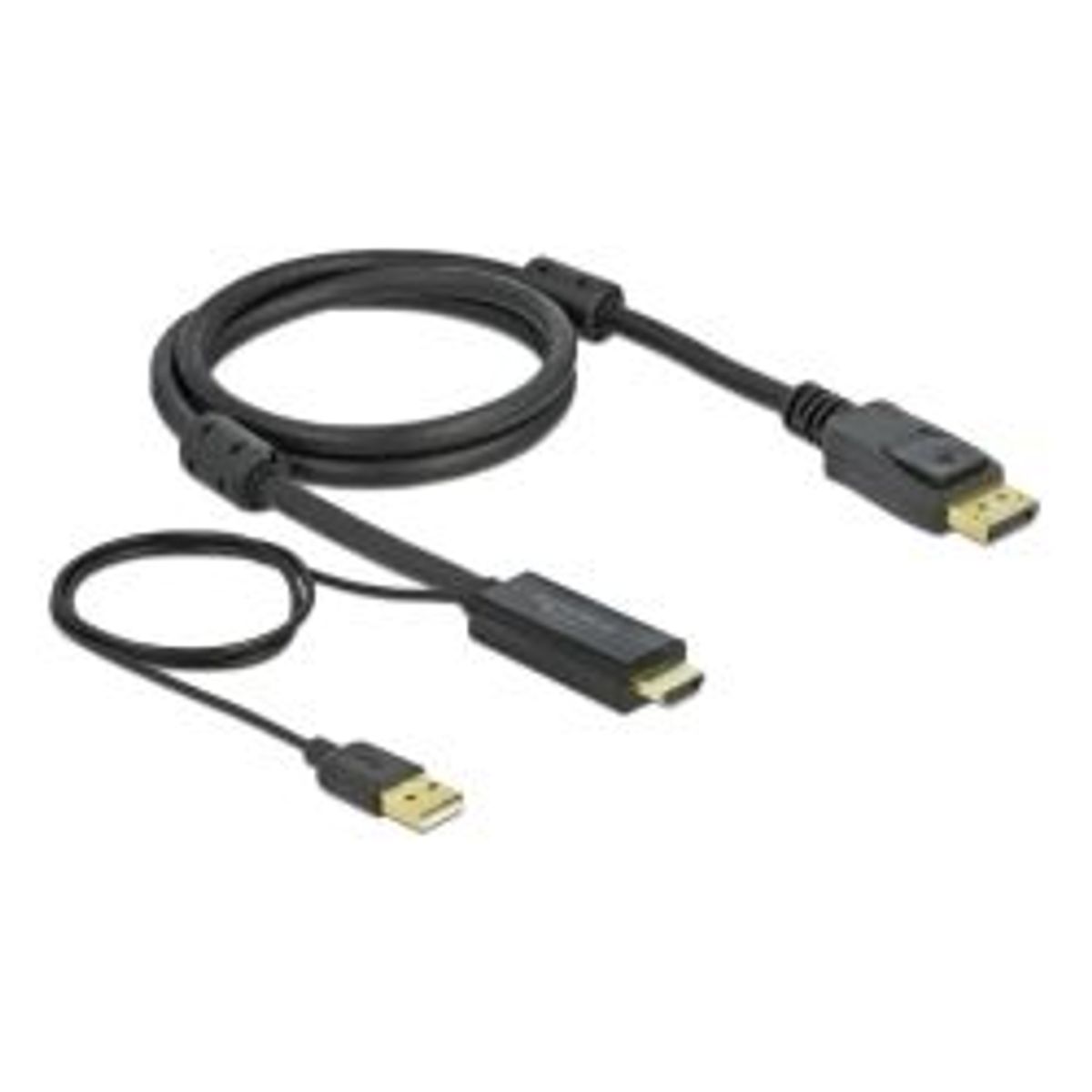 Delock Hdmi To Displayport Cable 4k 30 Hz 1 M