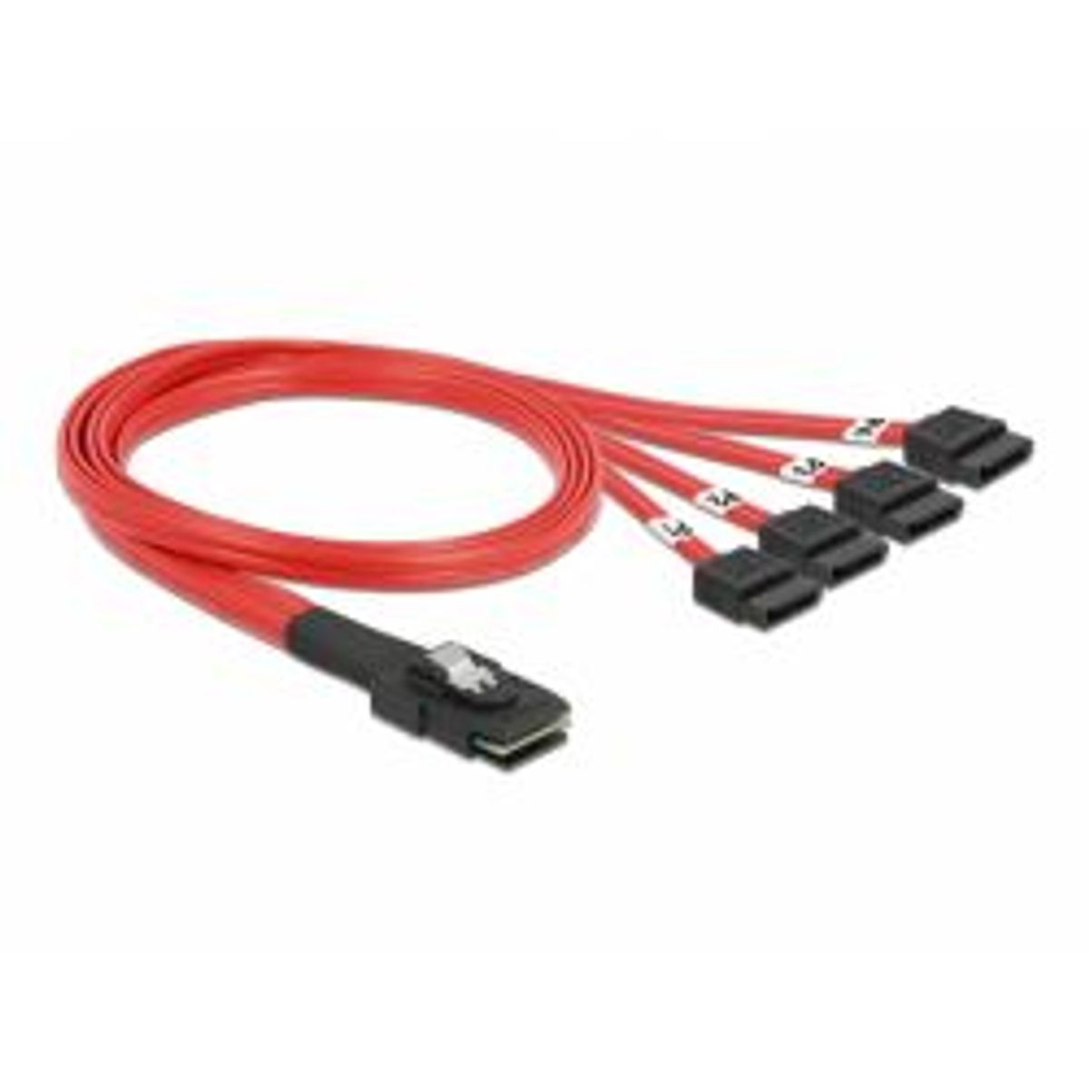 Delock Multilane Sas-cable Sff8087 Till 4xsata 7-pin, 50 Cm