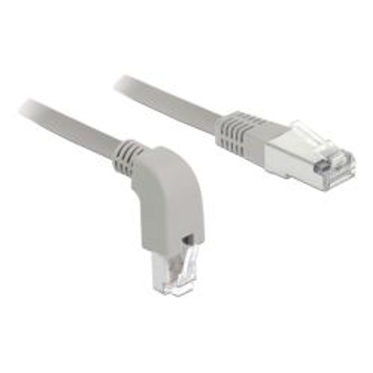 Delock Network Cable Rj45 Cat.6a S/ftp Downwards Angled/straight 1m