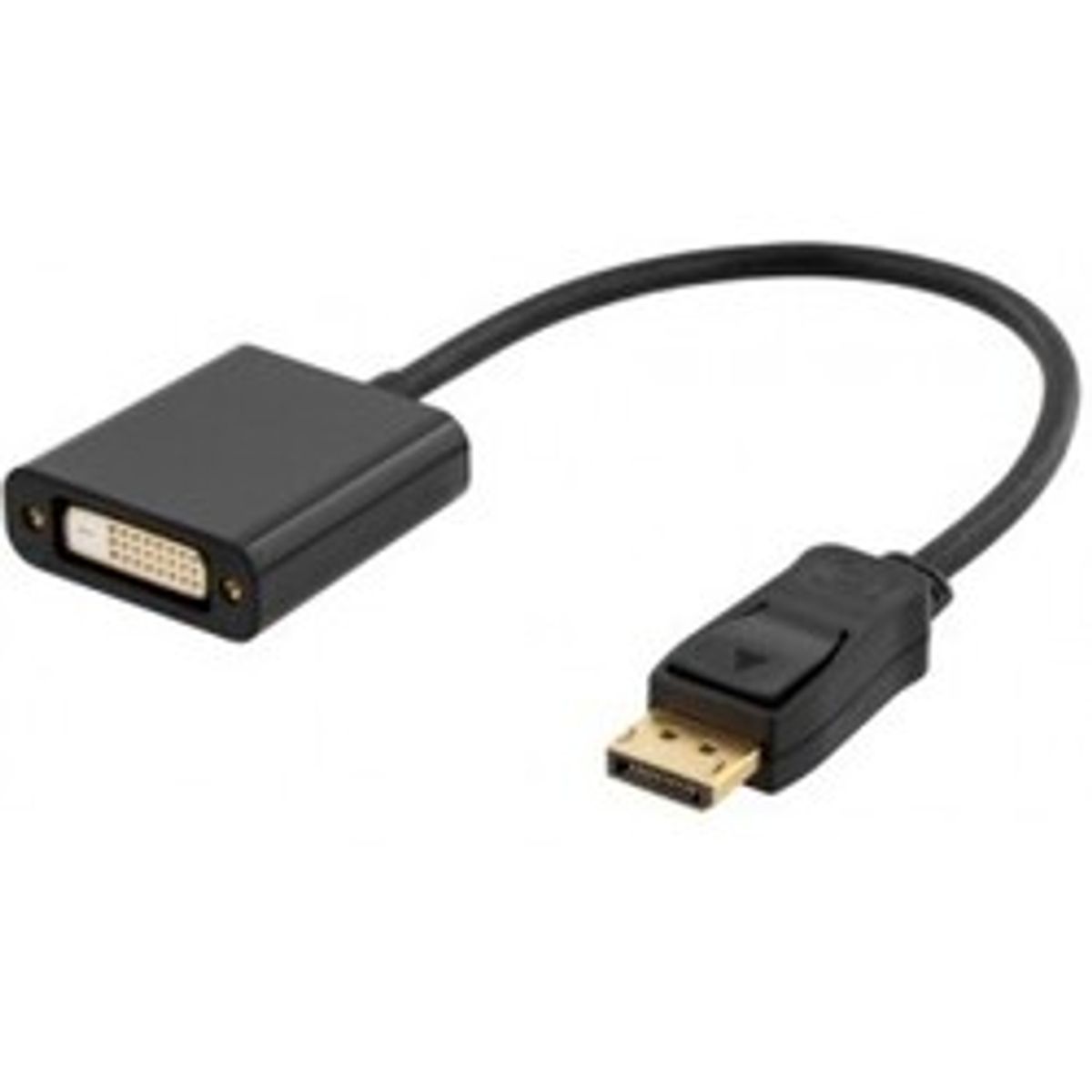 Deltaco Adapter Displayport M - Dvi-d F Dual Link 0,2m Blk - Stik