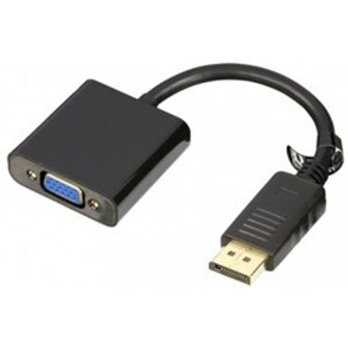 Deltaco Adapter Displayport Male To Vga Female 0,2m Black - Stik