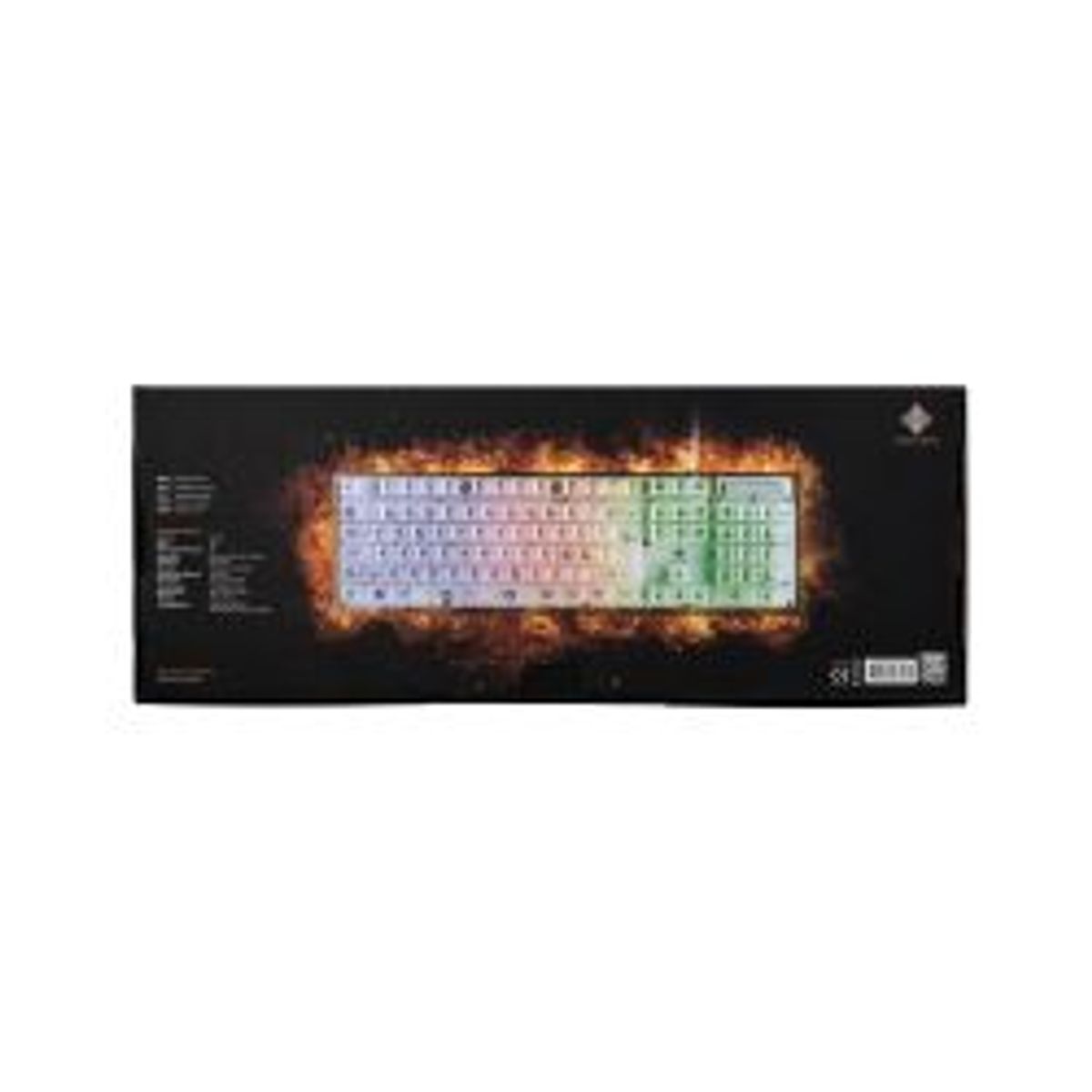 Deltaco_gaming Dk250 Membrane Keyboard In Transparent Design, Rainbow Led - Tastatur