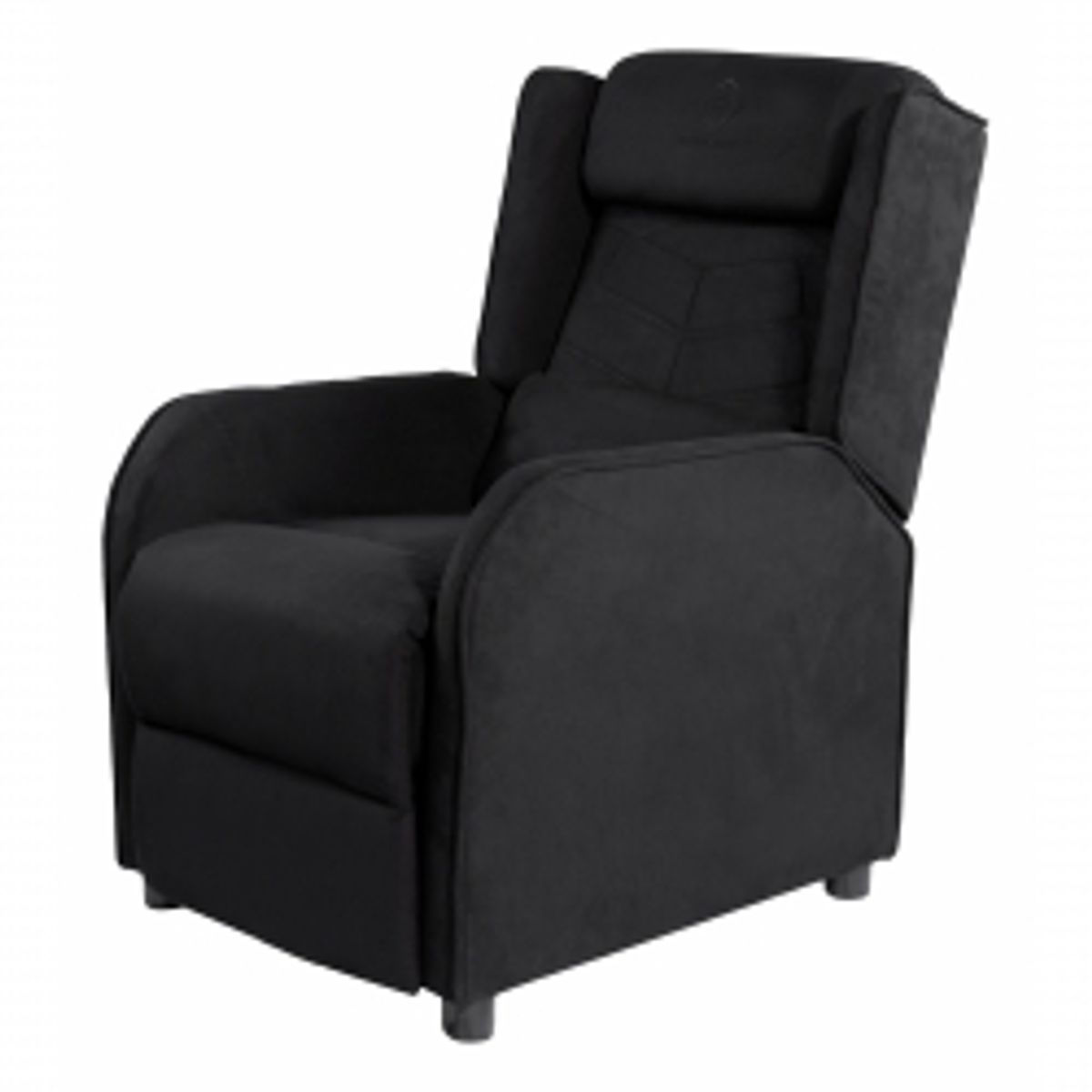 Deltaco-g Alcantara Armchair, Recliner, Black - Stol