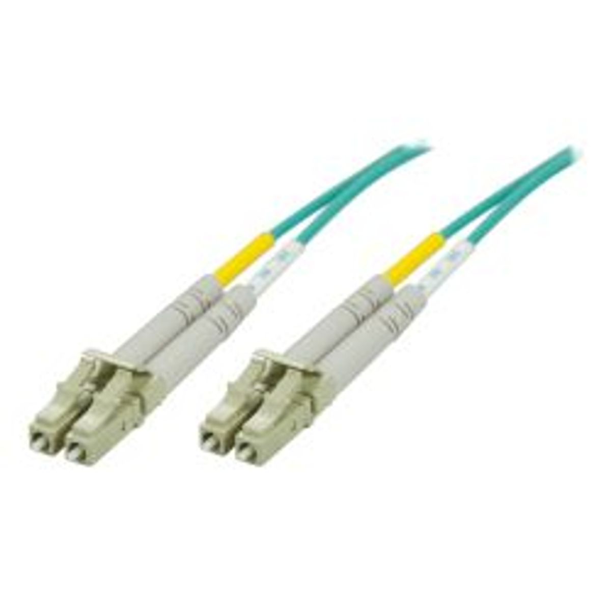 Deltaco Om3 Fiber Cable, Lc - Lc, Duplex, Multimode, 50/125, 0,5m