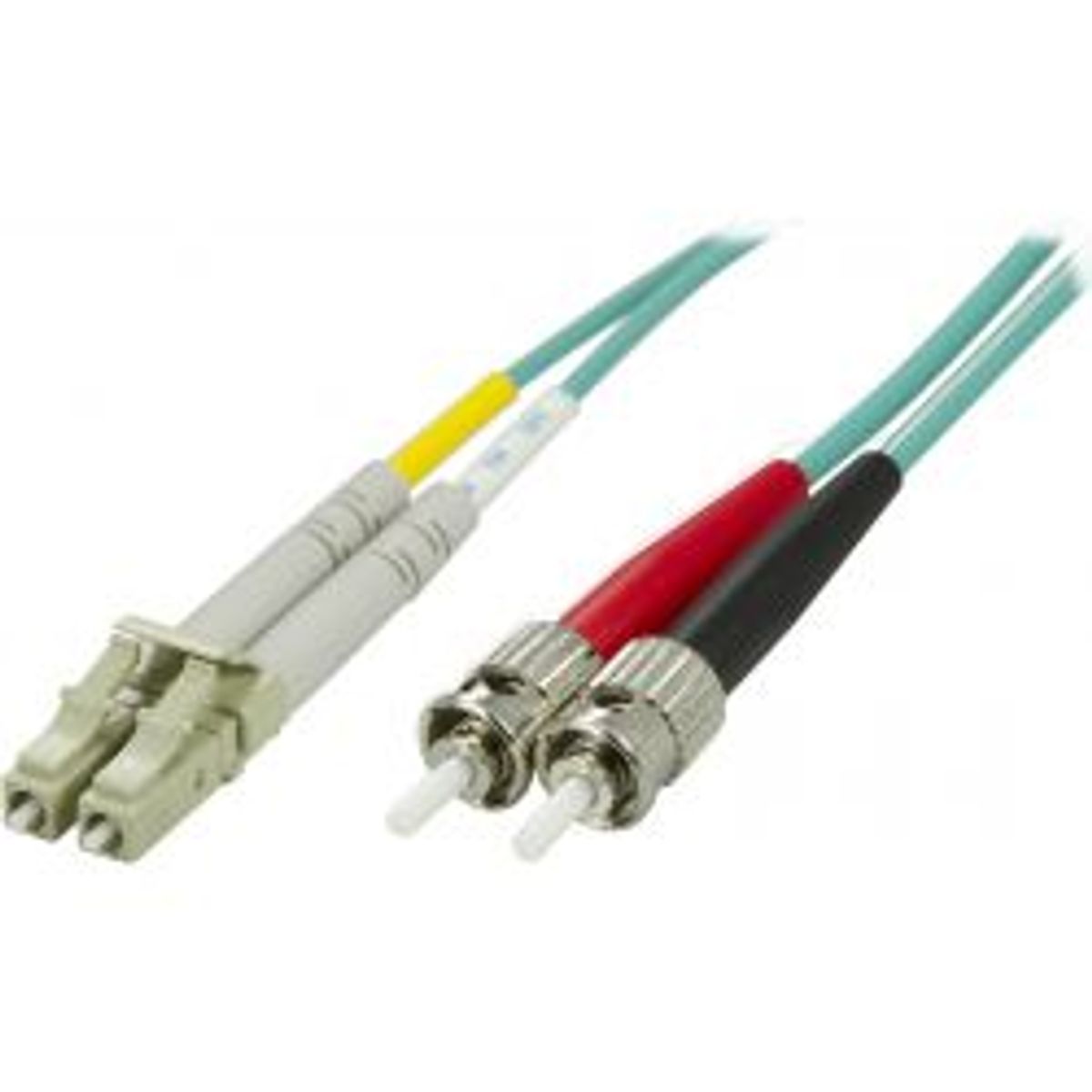 Deltaco Om3 Fiber Cable, Lc - St, Duplex, Multimode, 50/125, 1m