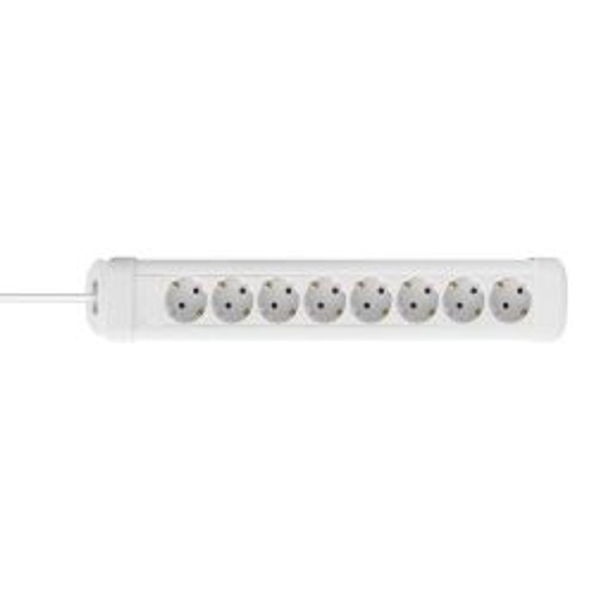 Deltaco Outlet 8xcee 7/3 Outlets, 1xcee 7/7, 5m Cable, White - Stikdåse