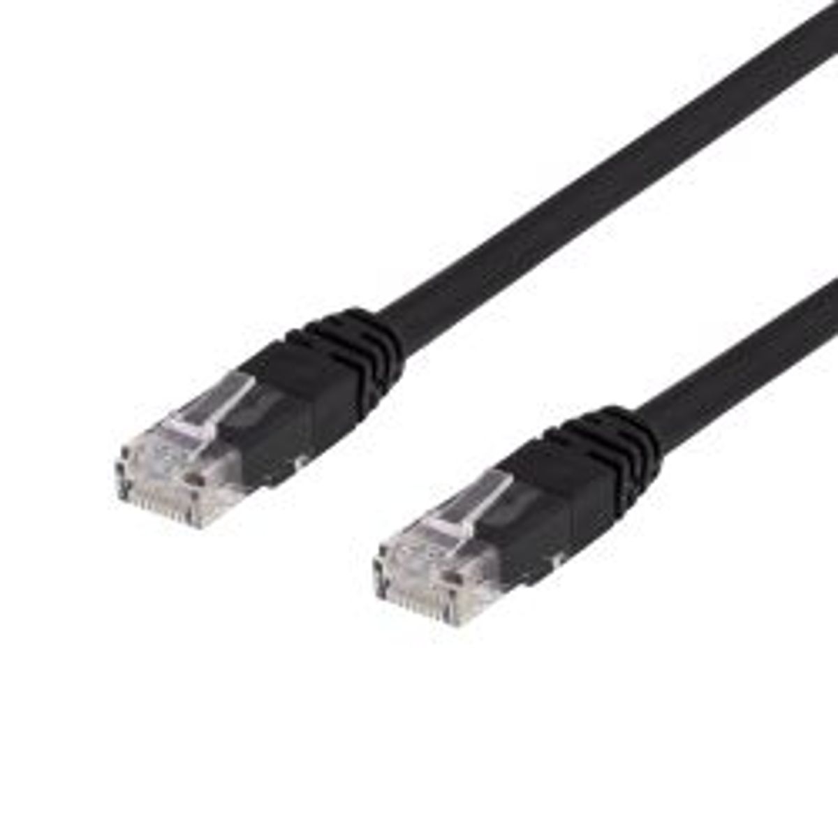 Deltaco U/utp Cat6 Patch Cable, Lszh, 1m, Black - Ledning