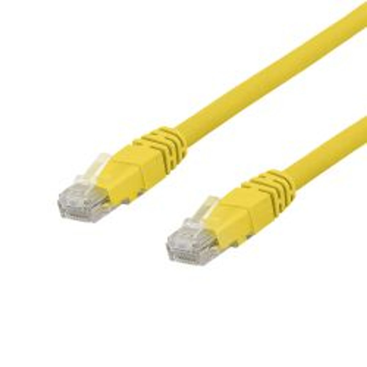 Deltaco U/utp Cat6a Patch Cable, Delta Cert, Lszh, 0.3m, Yellow - Ledning