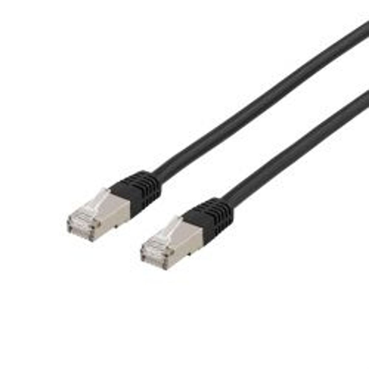 Deltaco U/ftp Cat6a Patch Cable, Lszh, 15m, Black