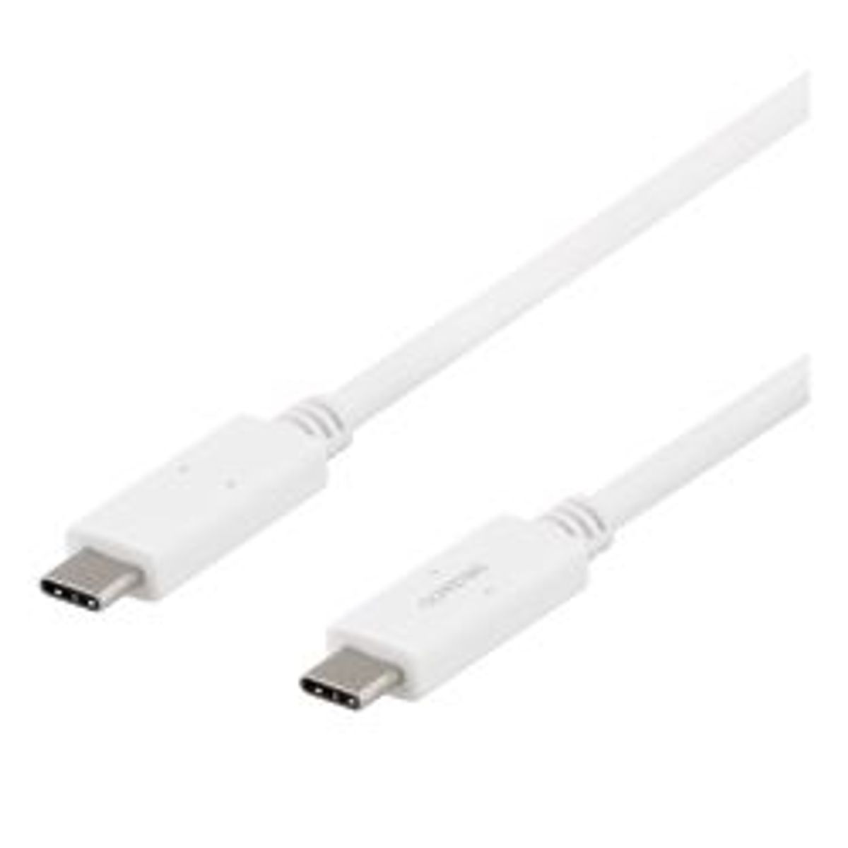 Deltaco Usb-c - Usb-c Cable, 5gbit/s, 5a, 1m, White