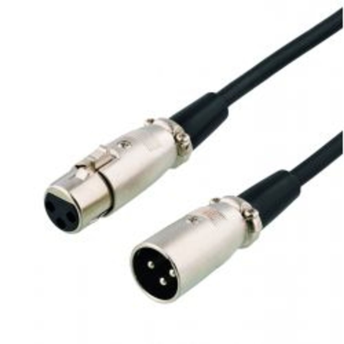 Deltaco Xlr Audio Cable, 3-pin Male, 3-pin Female, 10m, Black