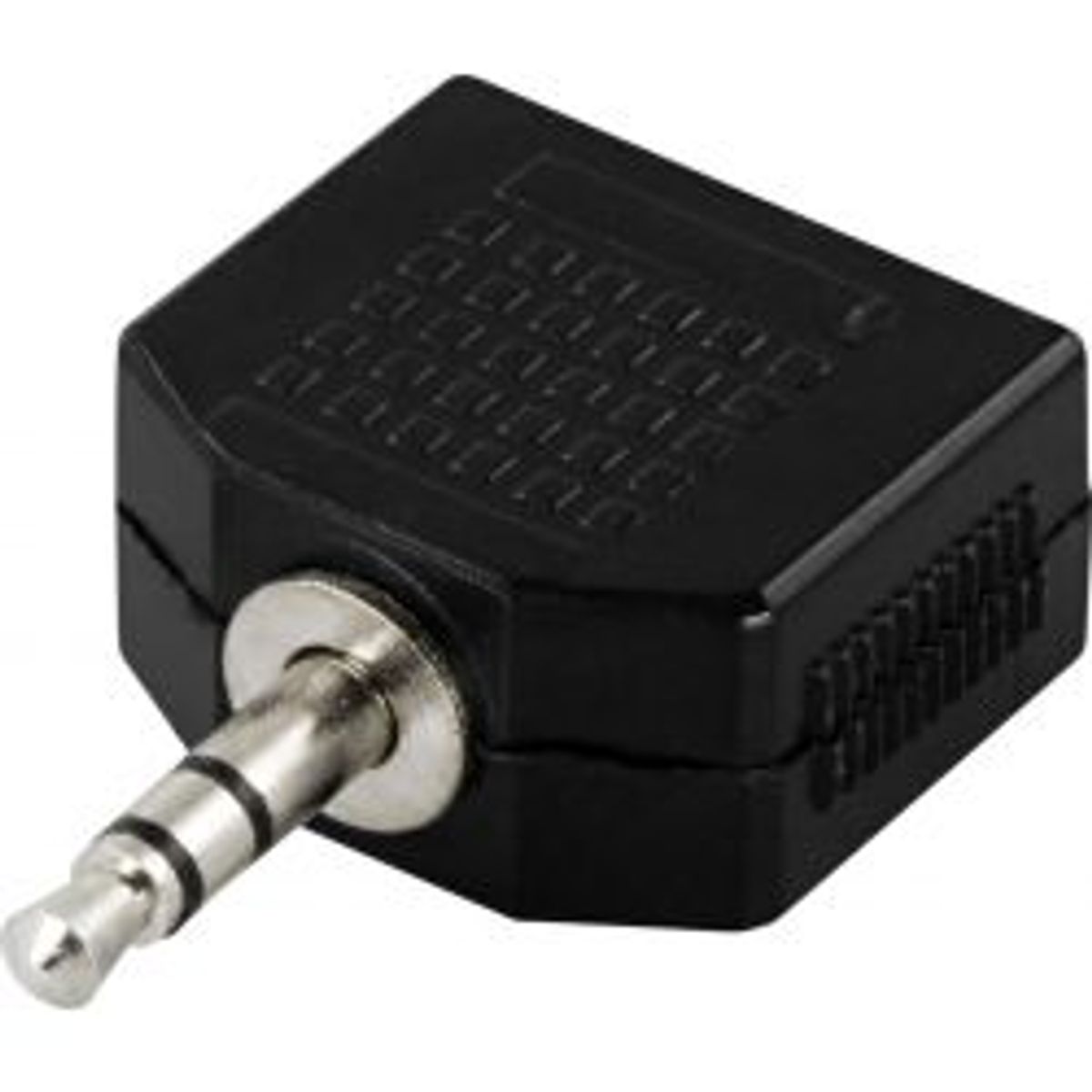 Deltaco Y-adapter For Audio, 1x3.5mm Ma To 2x3.5mm Fe