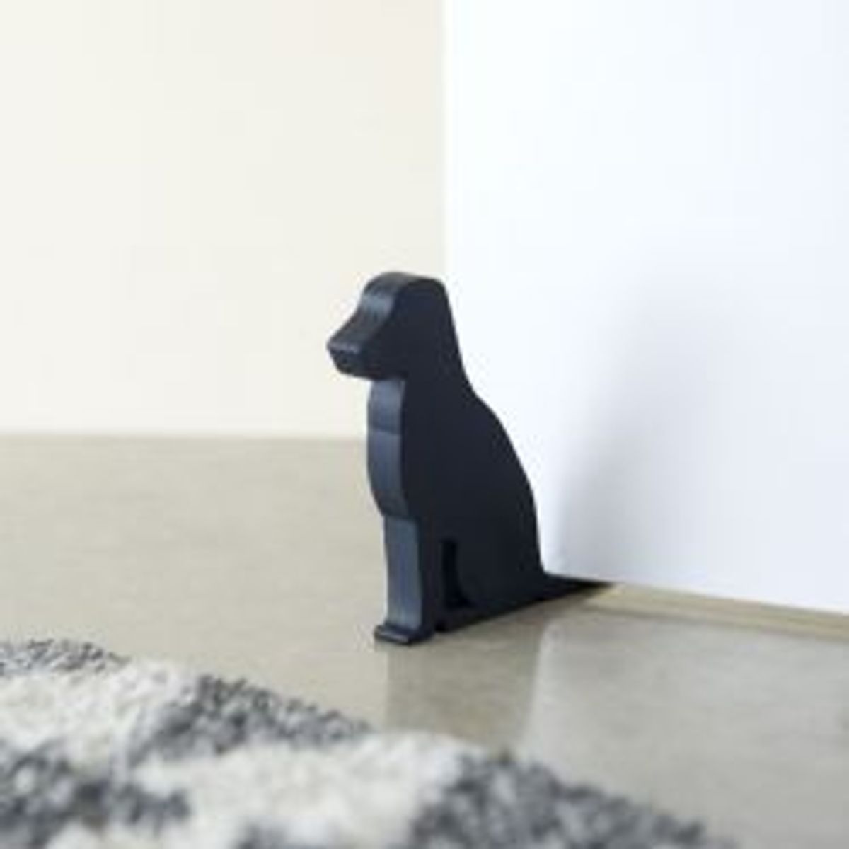 Balvi Door Stopper,canine,black,pvc - Diverse