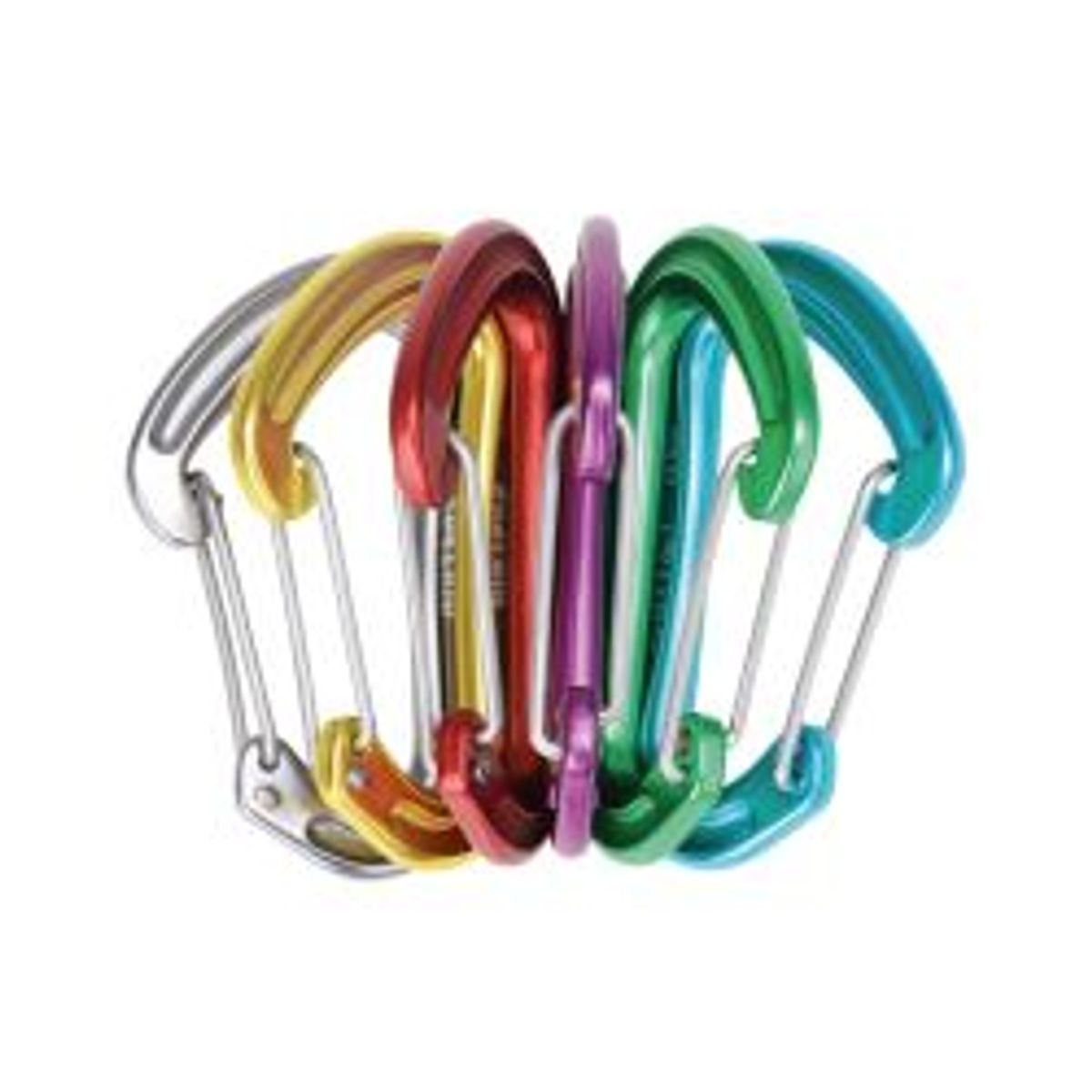 Edelrid Nineteen G Sixpack - Assorted Colours - Str. Pack of 6 - Karabinhage