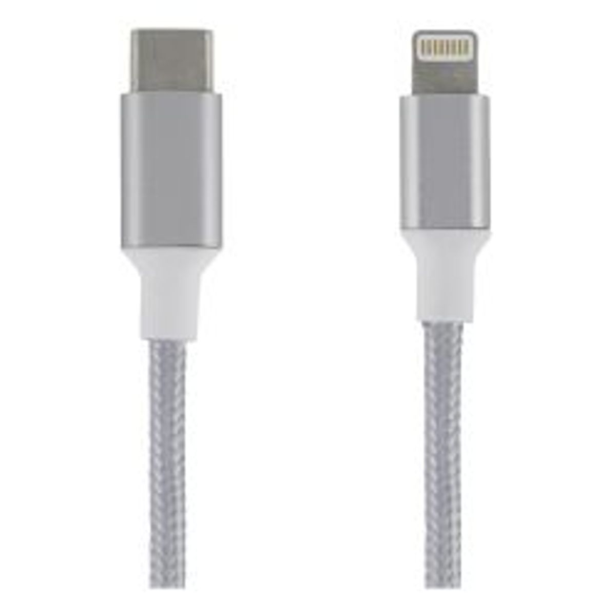 Epzi Usb-c To Lightning Cable, 2m, Braided, Silver