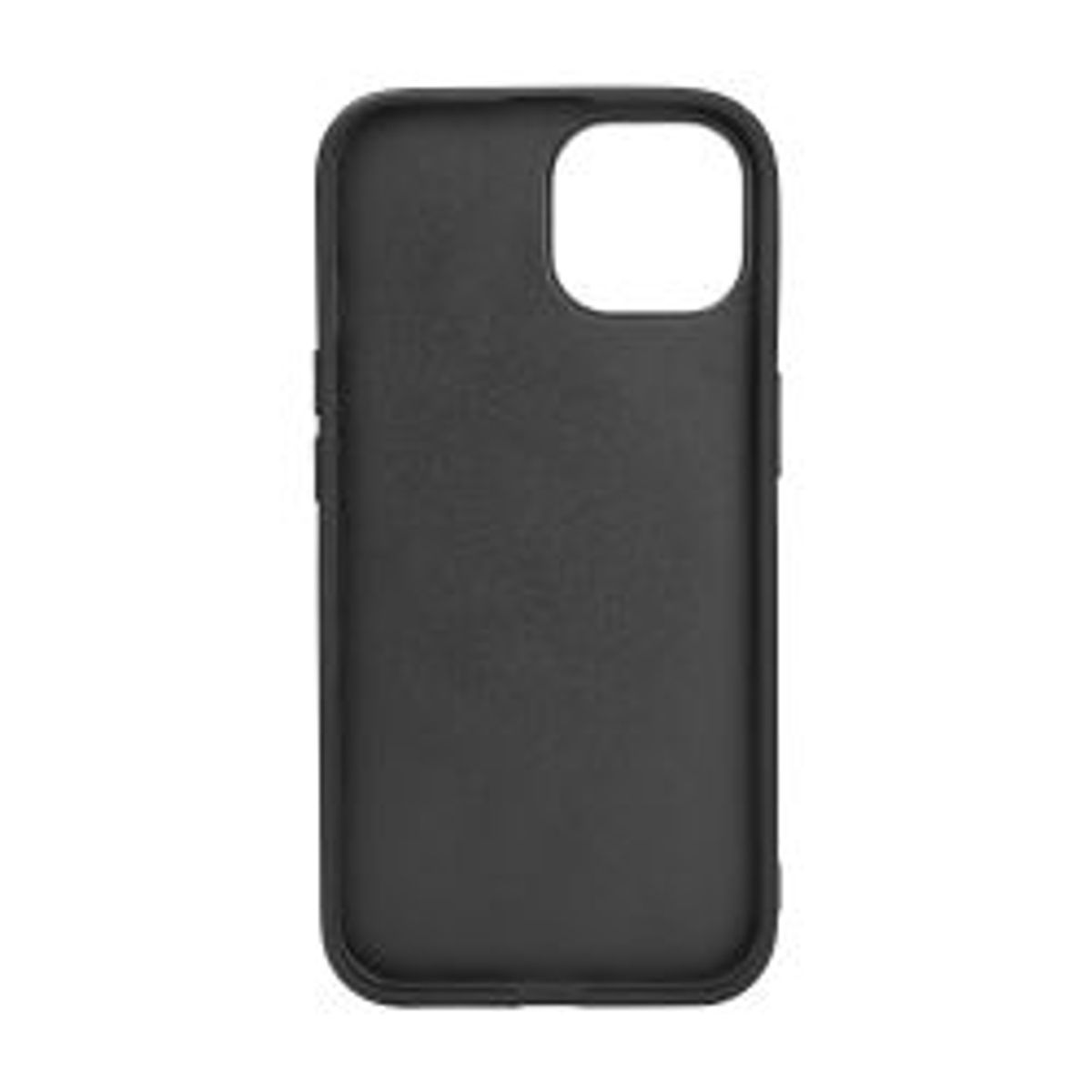 Essentials Iphone 15 Leather Mag Back Cover, Tpu Frame, Magnet, Black