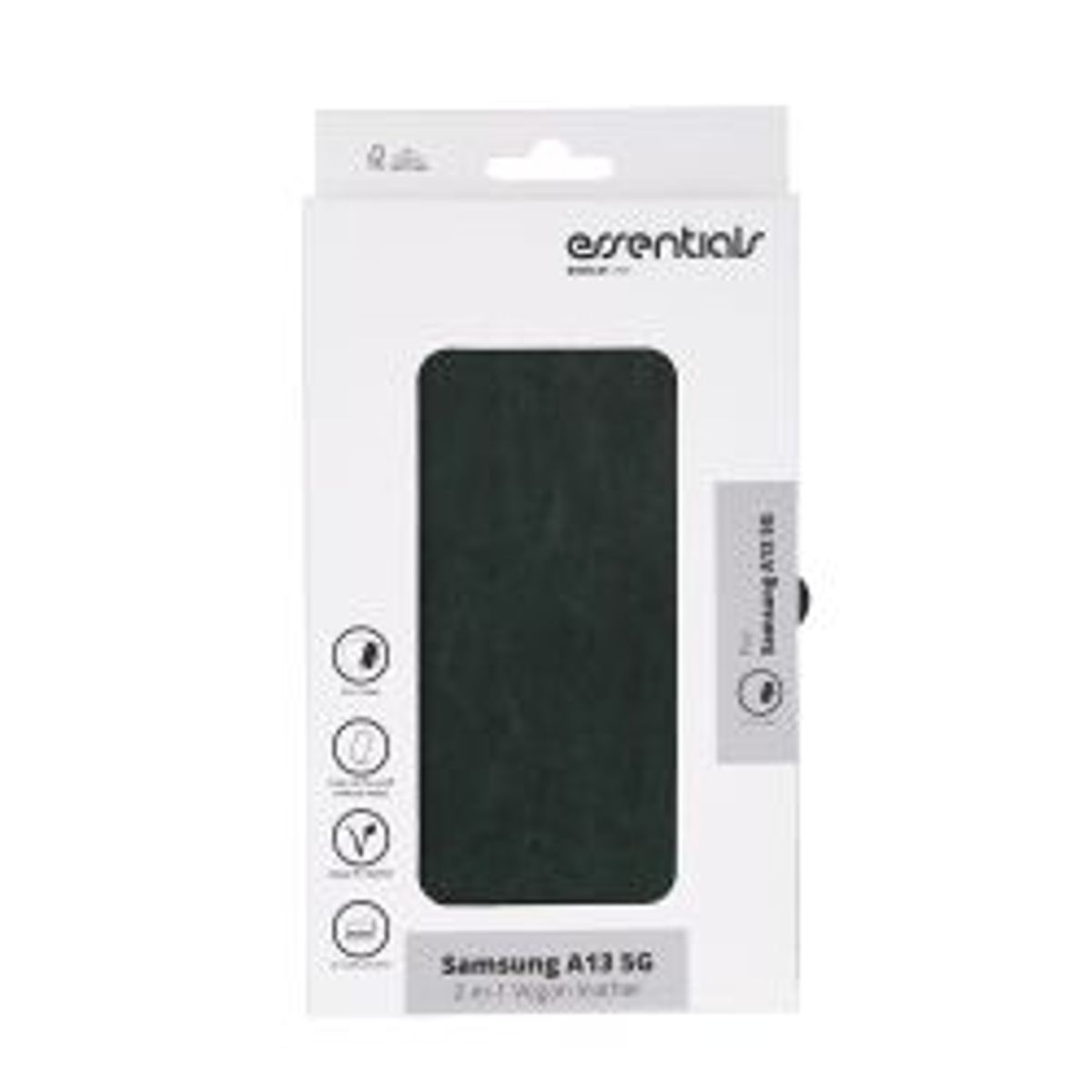 Essentials Samsung Galaxy A13 5g Pu Wall, Detach,3 Card,green