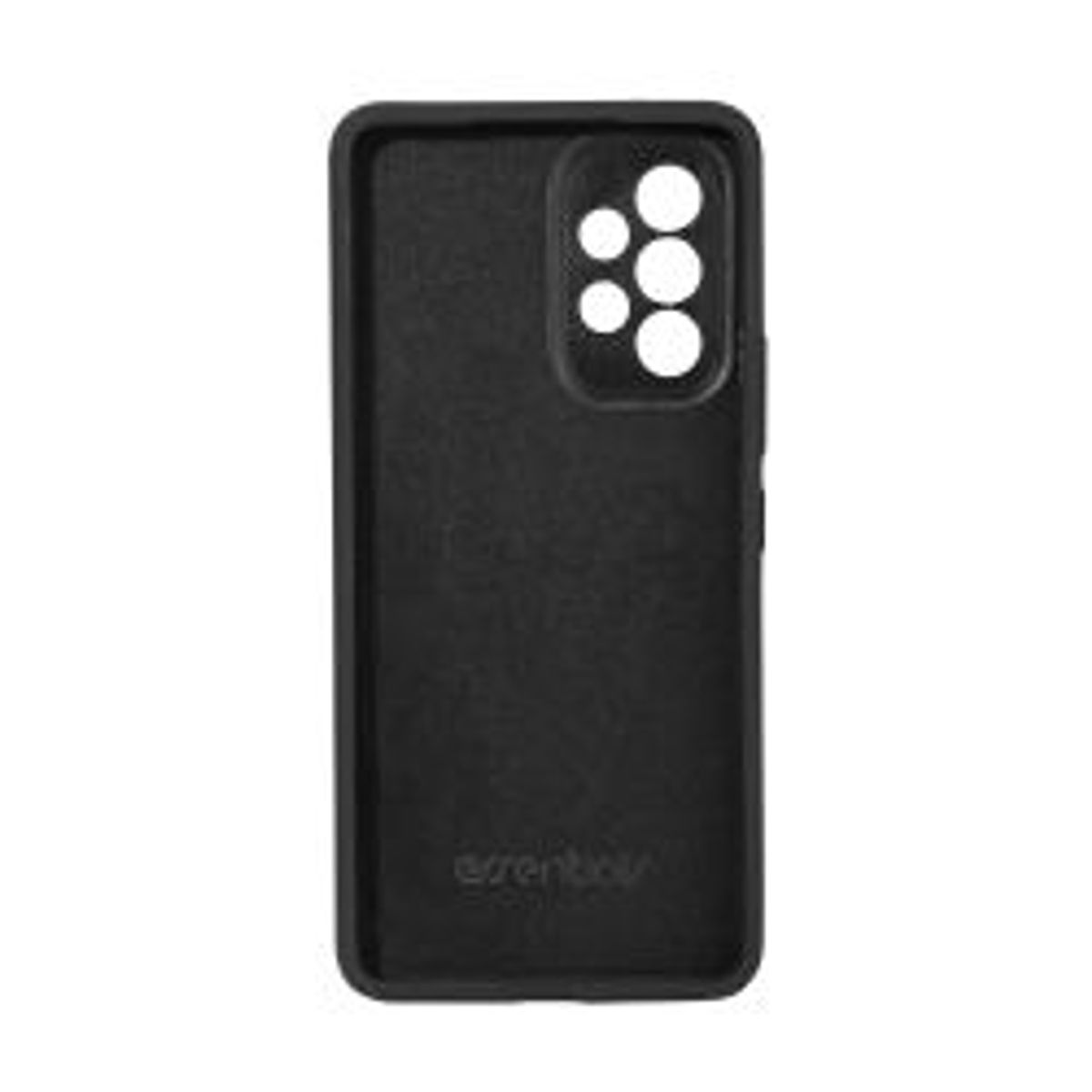 Essentials Samsung Galaxy A53 Silicone Back Cover, Black