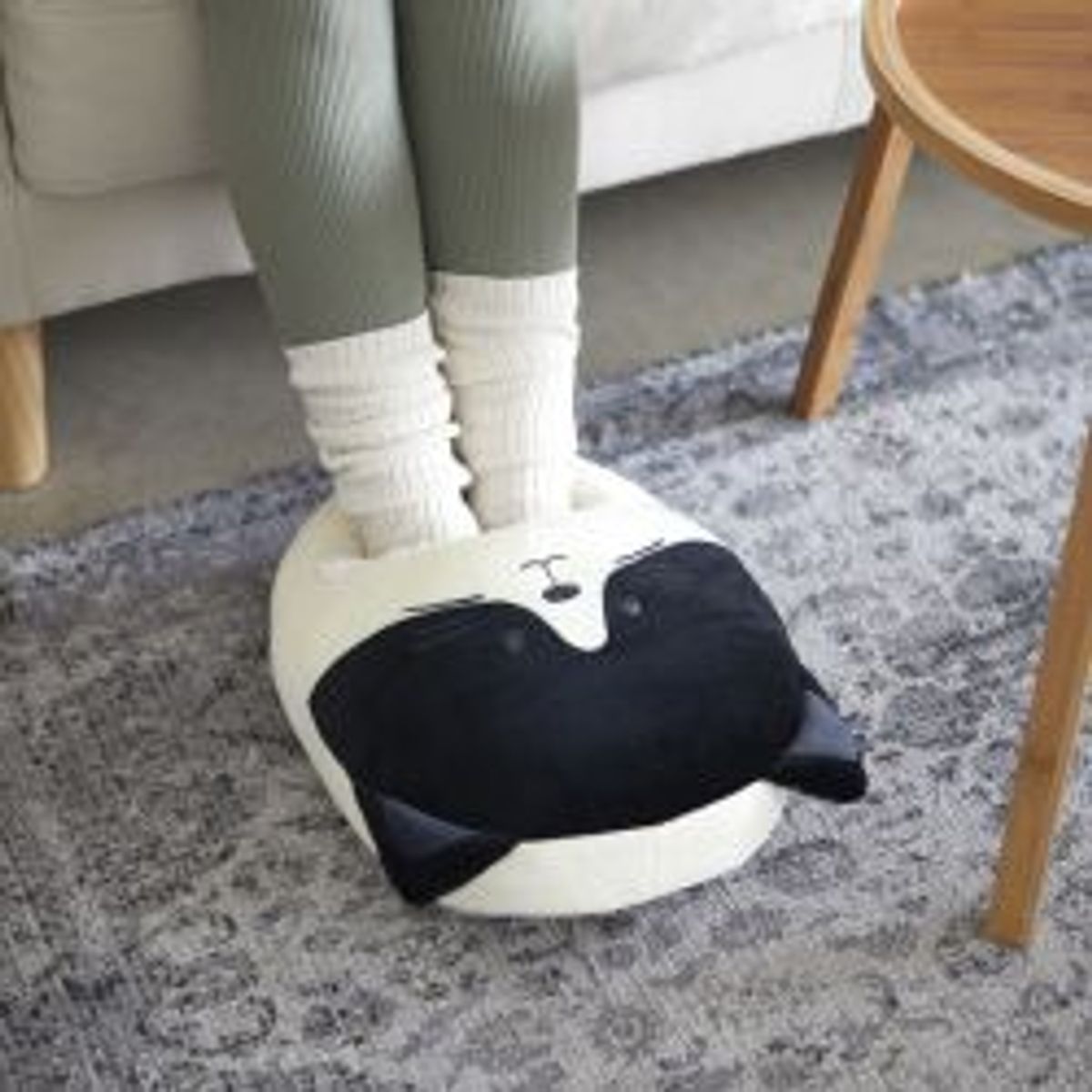 Balvi Foot Warmer,kitty Frac,white/black,polyester - Diverse