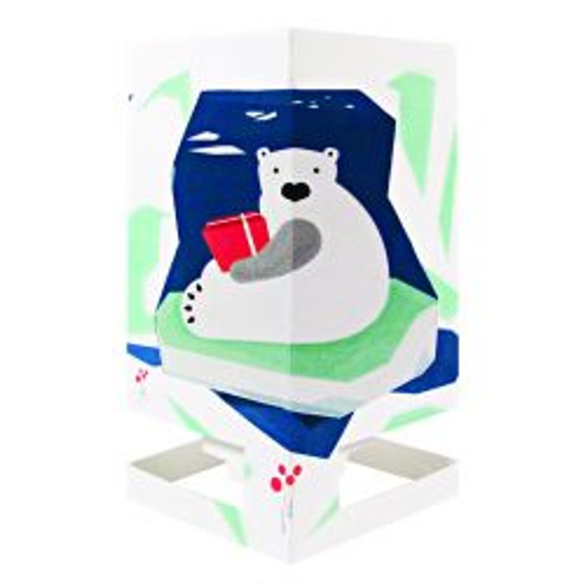 Mayves Greeting Card/candle Northern Lights - Bear - Postkort