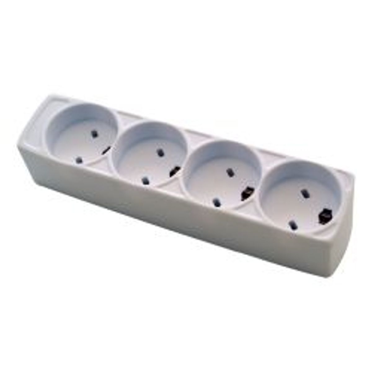 Heltec Edb Socket With Ground, 3 Outlets, 5m, Edb Plug, White