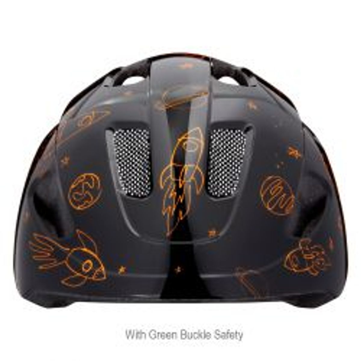 Lazer Helmet Pnut KC CE-CPSC Flying Rocket +GR+BN - Cykelhjelm