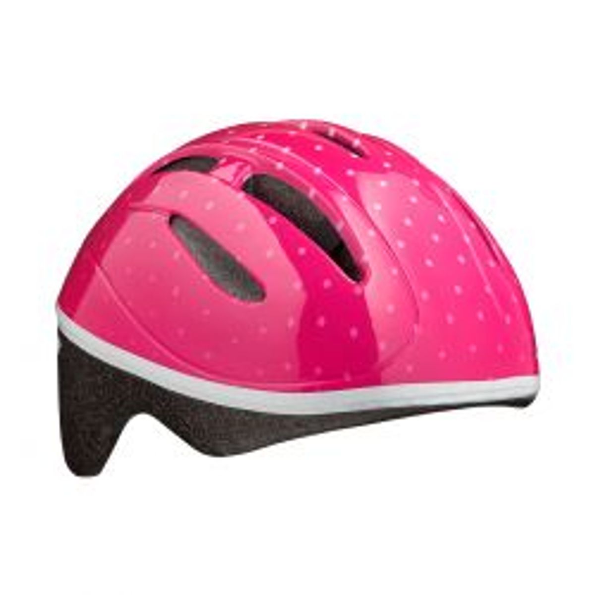 Lazer hjelm Bob+ 46-52cm Pink dots - Cykelhjelm